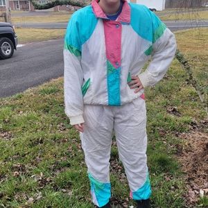 Vintage Jogger Tracksuit Set, Large, Casual Club